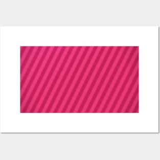 Stripes pink Posters and Art